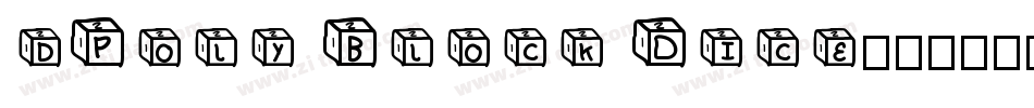 dPoly Block Dice字体转换